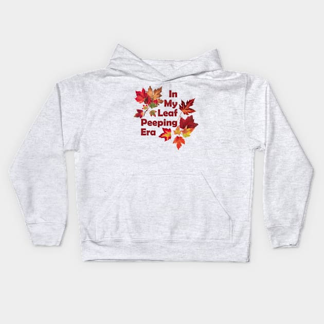 Lispe In My Leaf Peeping Era Autumn Foliage Kids Hoodie by Lispe